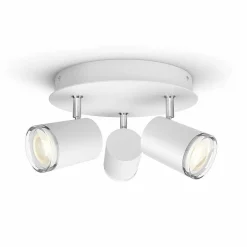 Plafonnier Philips Hue Adore Led Blanc, 3 Lumieres, Telecommandes