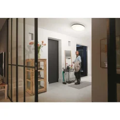 Plafonnier Philips Hue Cher Led Noir, 1 Lumiere, Telecommandes