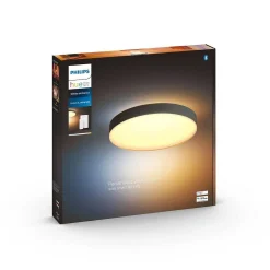 Plafonnier Philips Hue Enrave Led Noir, 1 Lumiere, Telecommandes