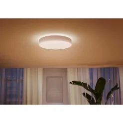 Plafonnier Philips Hue Enrave Led Blanc, 1 Lumiere, Telecommandes