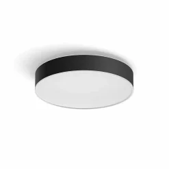 Plafonnier Philips Hue Enrave Led Noir, 1 Lumiere, Telecommandes