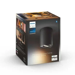 Plafonnier Philips Hue Pillar Led Noir, 1 Lumiere