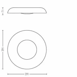 Plafonnier Philips Hue Still Led Noir, 1 Lumiere, Telecommandes