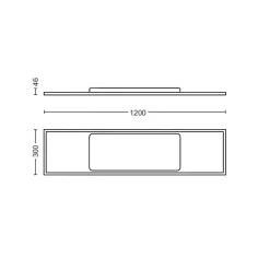 Plafonnier Philips Hue White Ambiance Aurelle Led Blanc, 1 Lumiere