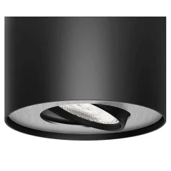 Plafonnier Philips Phase Led Noir, 1 Lumiere