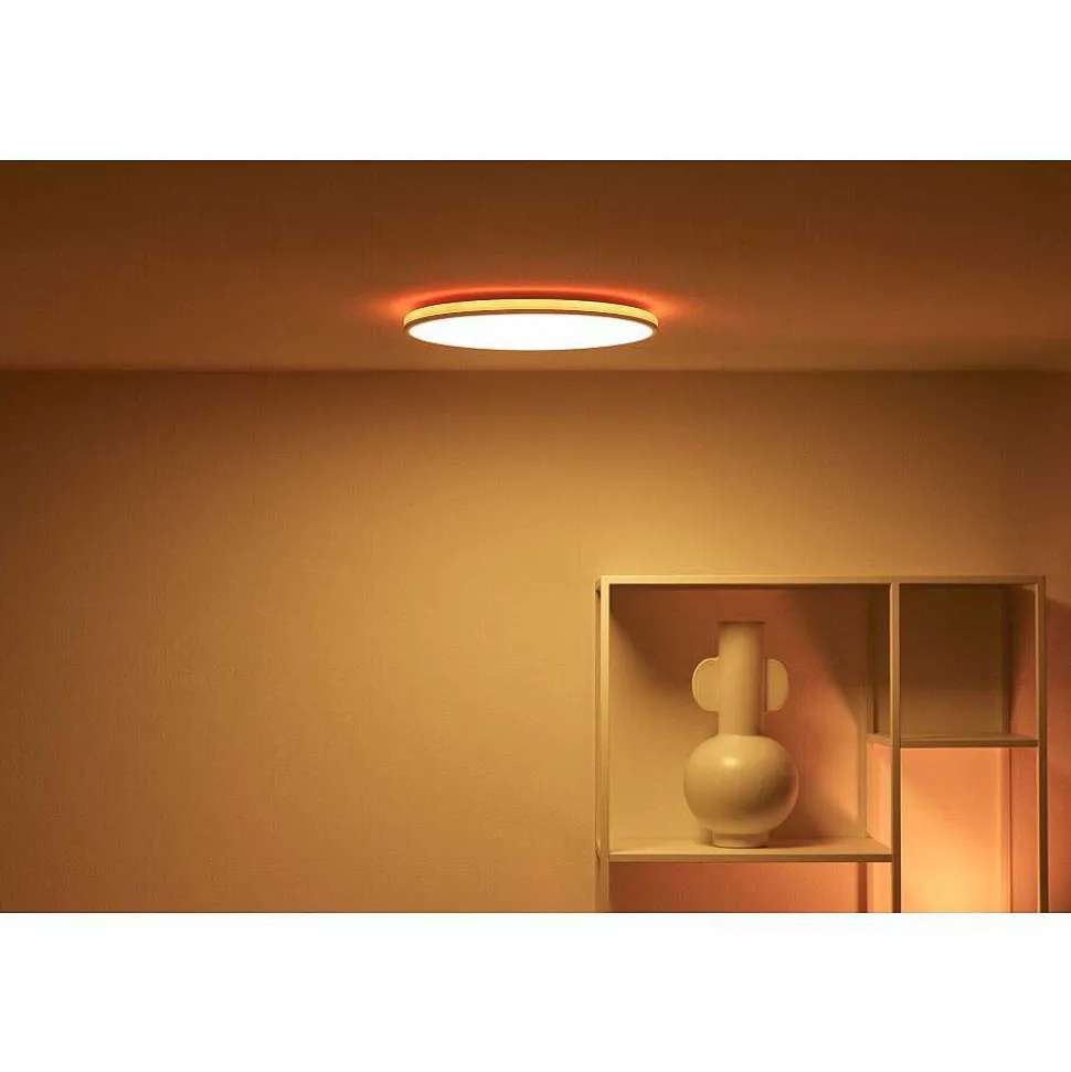 Plafonnier Philips Wiz Rune Led Blanc, 1 Lumiere, Changeur De Couleurs