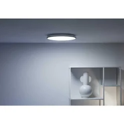 Plafonnier Philips Wiz Rune Led Noir, Blanc, 1 Lumiere, Changeur De Couleurs