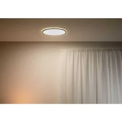 Plafonnier Philips Wiz Superslim Led Noir, 1 Lumiere
