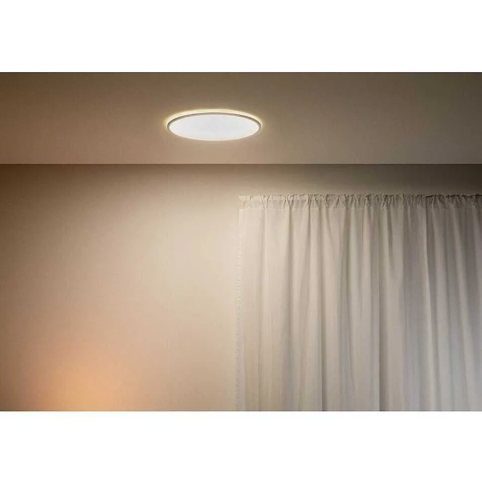 Plafonnier Philips Wiz Superslim Led Blanc, 1 Lumiere