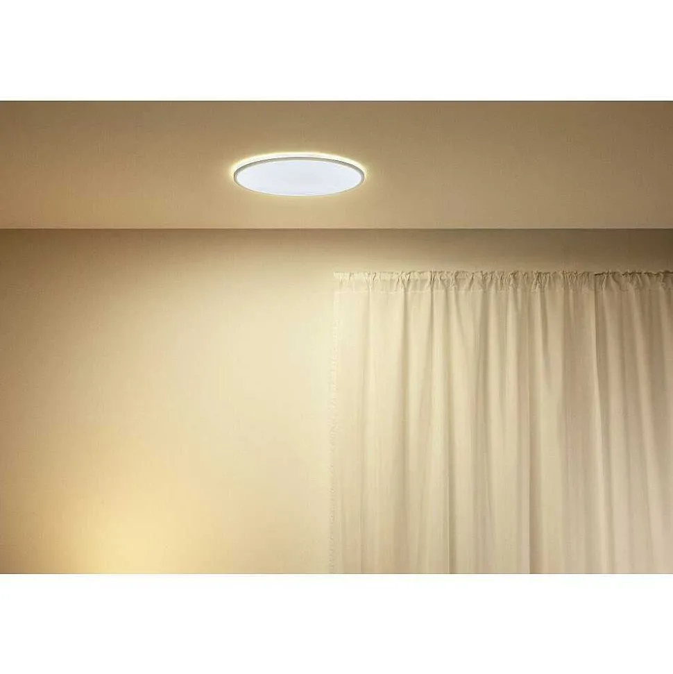Plafonnier Philips Wiz Superslim Led Blanc, 1 Lumiere
