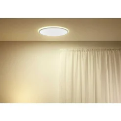 Plafonnier Philips Wiz Superslim Led Blanc, 1 Lumiere, Changeur De Couleurs