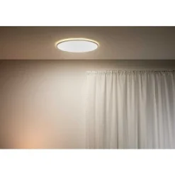 Plafonnier Philips Wiz Superslim Led Blanc, 1 Lumiere, Changeur De Couleurs