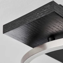 Plafonnier Pompu Led Noir, 3 Lumieres