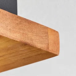 Plafonnier Pompu Led Noir, 1 Lumiere