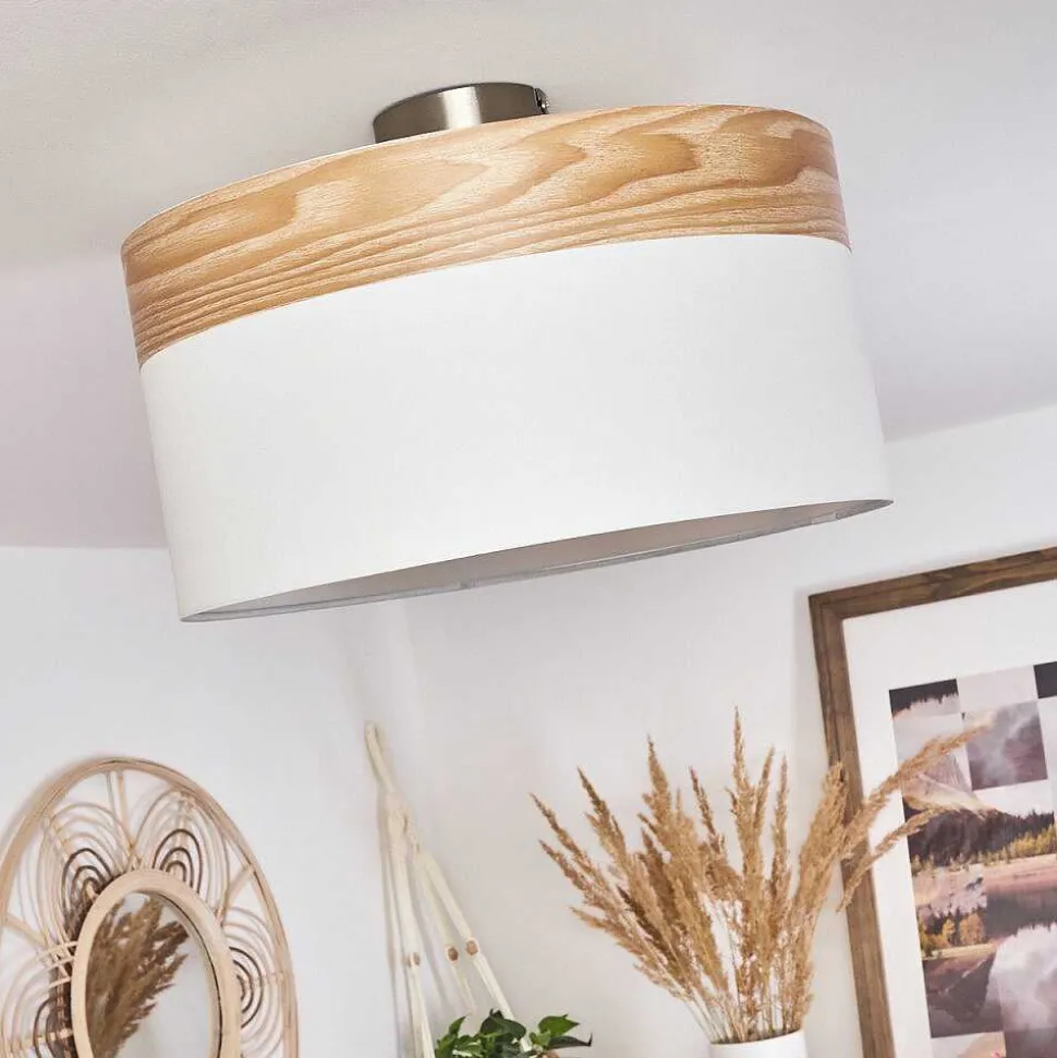 Plafonnier Pontresina Nickel Mat, 3 Lumieres