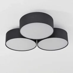 Plafonnier Purus Led Noir, 1 Lumiere