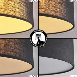 Plafonnier Purus Led Noir, 1 Lumiere