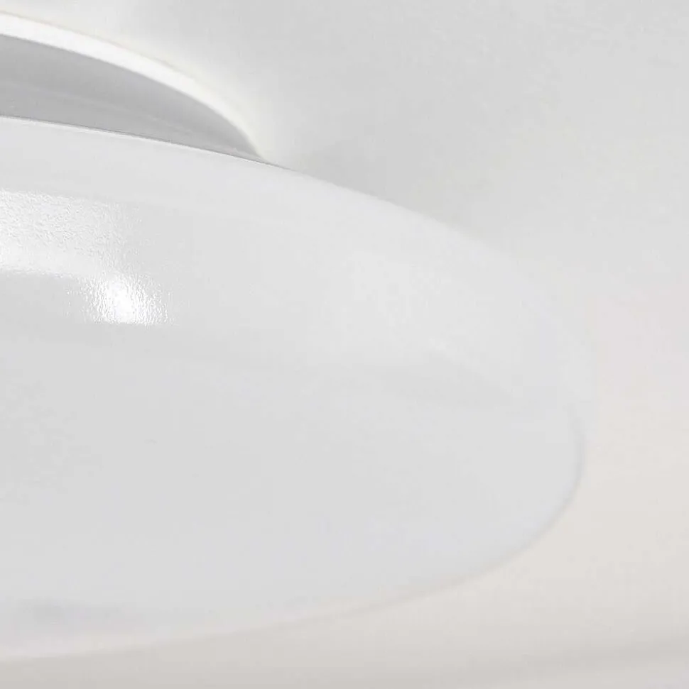 Plafonnier Ral Led Argente, Blanc, 1 Lumiere, Telecommandes, Changeur De Couleurs