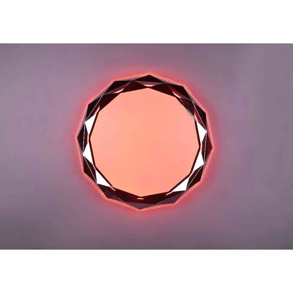 Plafonnier Reality Ando Led Chrome, 1 Lumiere, Telecommandes