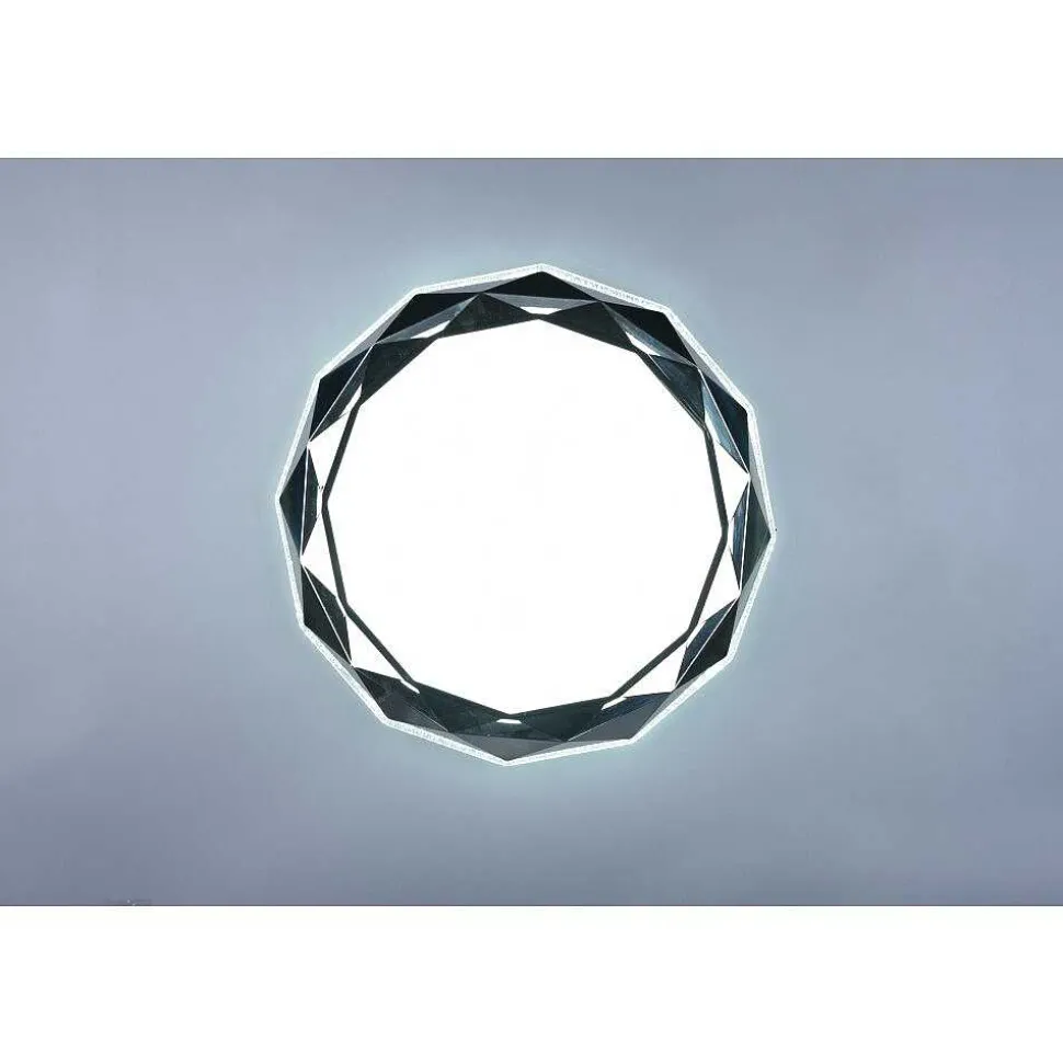 Plafonnier Reality Ando Led Chrome, 1 Lumiere, Telecommandes