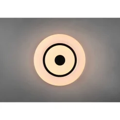 Plafonnier Reality Rana Led Noir, Blanc, 1 Lumiere, Telecommandes, Changeur De Couleurs