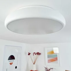 Plafonnier Rhone Led Blanc, 1 Lumiere, Changeur De Couleurs