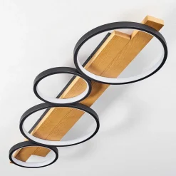 Plafonnier Rodekro Led Ecru, Noir, 1 Lumiere