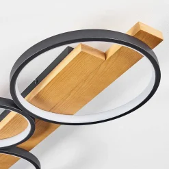 Plafonnier Rodekro Led Ecru, Noir, 1 Lumiere