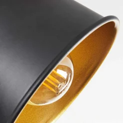 Plafonnier Safari Chrome, Ecru, Noir, 3 Lumieres