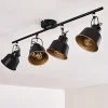 Plafonnier Safari Noir, 4 Lumieres
