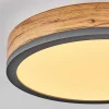 Plafonnier Salmi Led Anthracite, Brun, Couleur Bois, 1 Lumiere