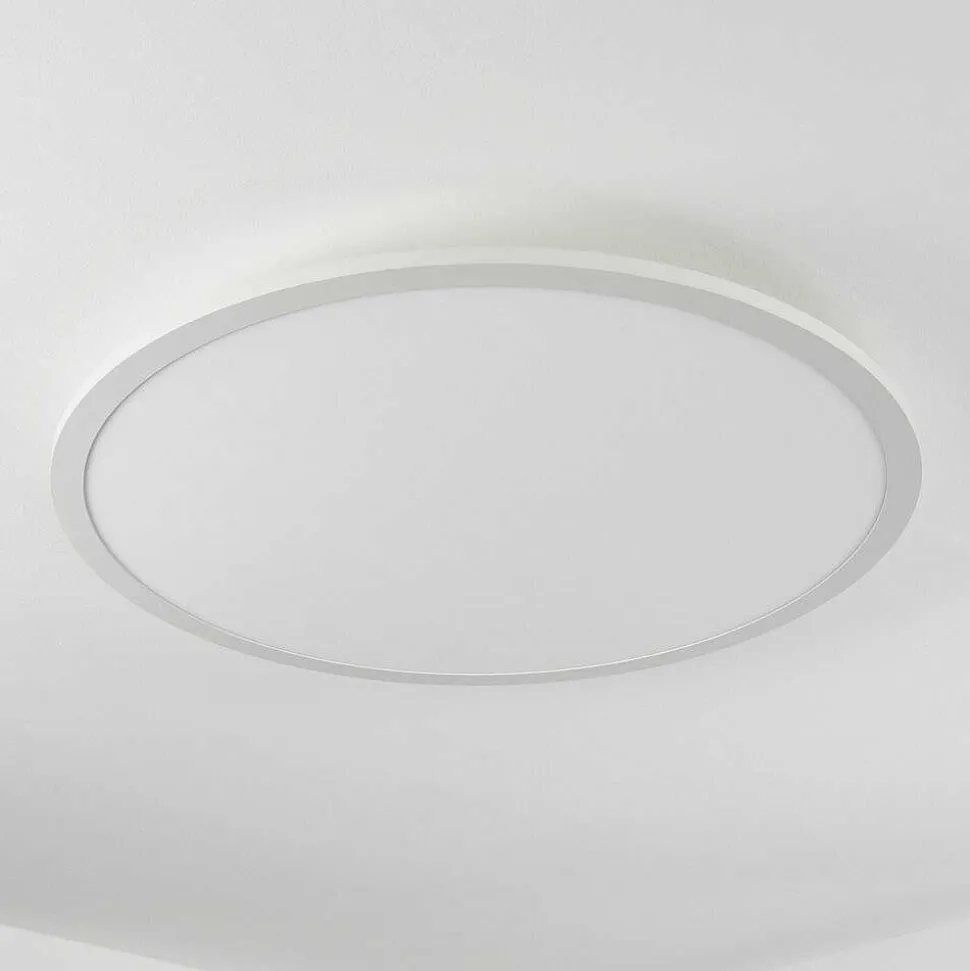 Plafonnier Sani Led Blanc, 1 Lumiere, Telecommandes, Changeur De Couleurs