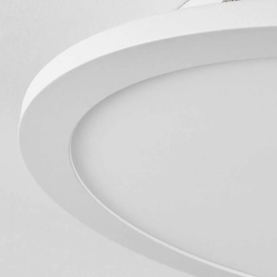 Plafonnier Sani Led Blanc, 1 Lumiere, Telecommandes, Changeur De Couleurs