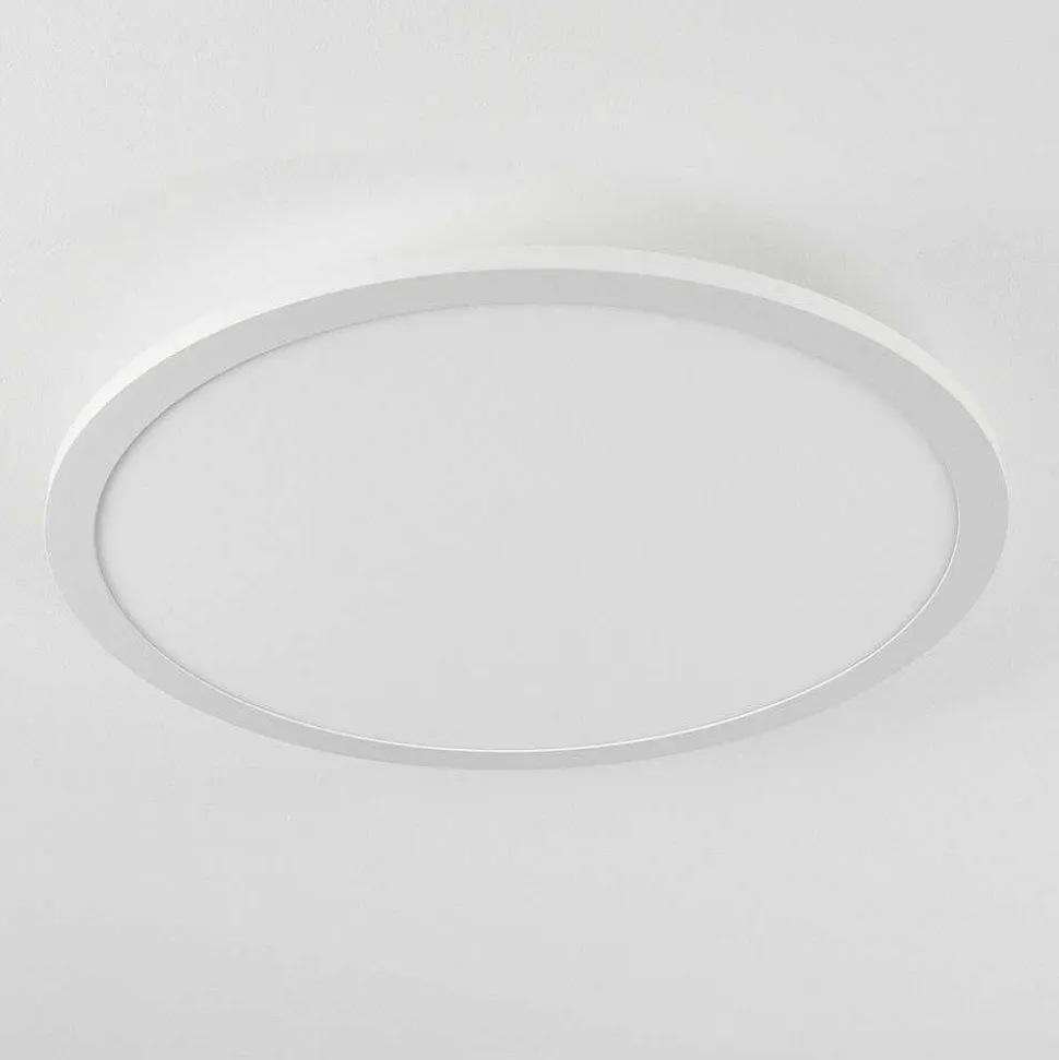 Plafonnier Sani Led Blanc, 1 Lumiere, Telecommandes, Changeur De Couleurs