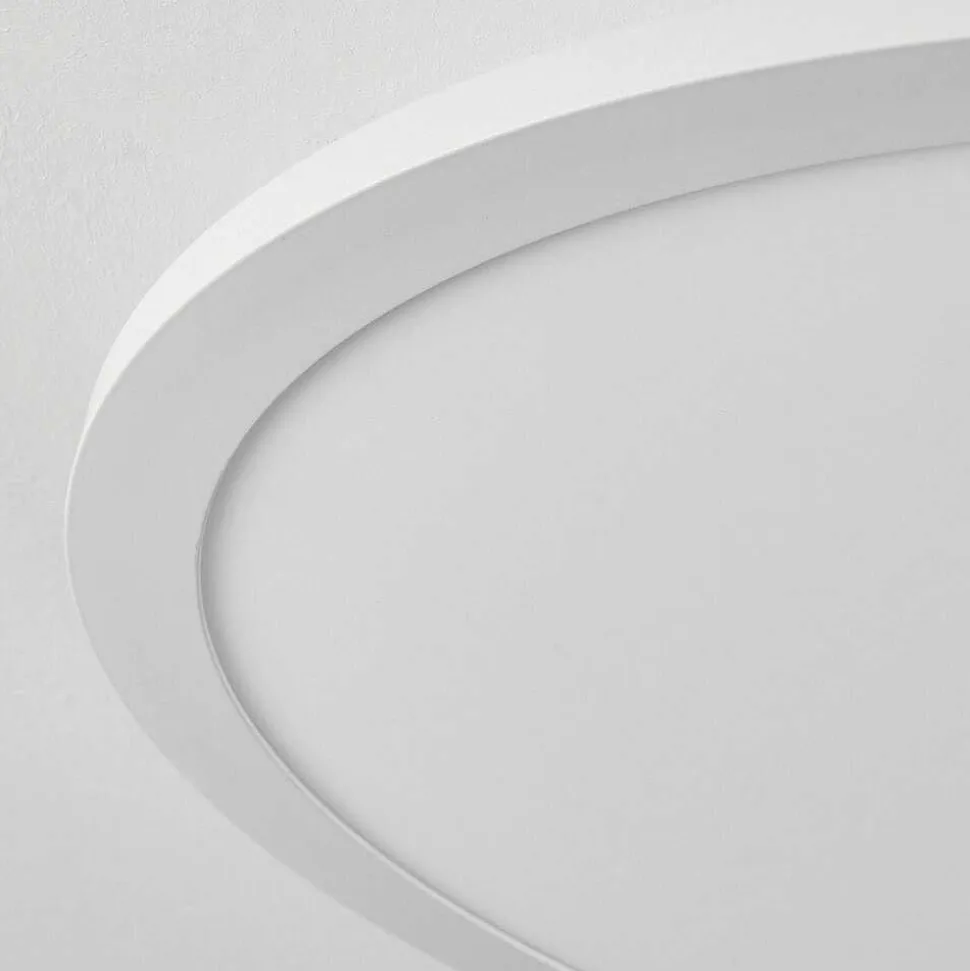 Plafonnier Sani Led Blanc, 1 Lumiere, Telecommandes, Changeur De Couleurs