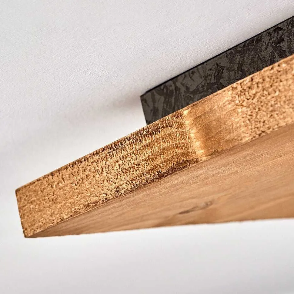 Plafonnier Shiburg Bois Clair, 1 Lumiere