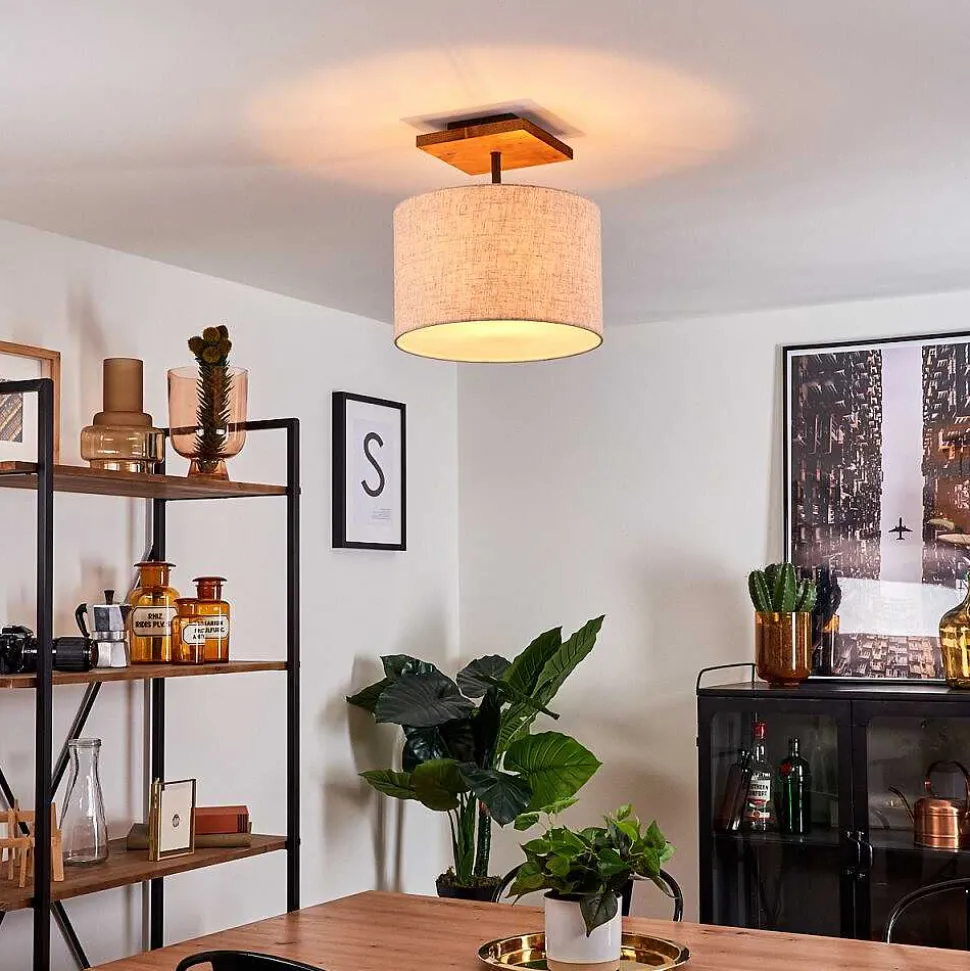 Plafonnier Shiburg Bois Clair, 1 Lumiere