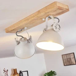 Plafonnier Svanfolk Brun, Blanc, 2 Lumieres