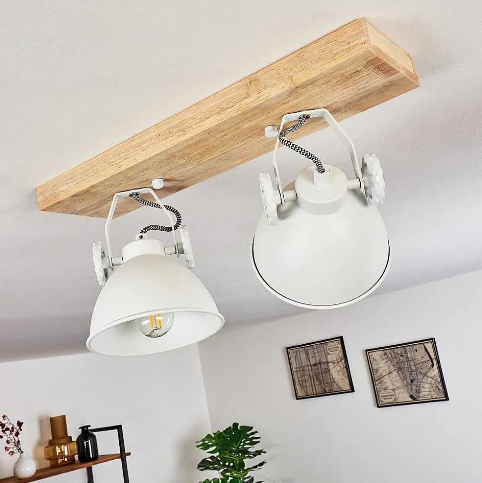 Plafonnier Svanfolk Brun, Blanc, 2 Lumieres