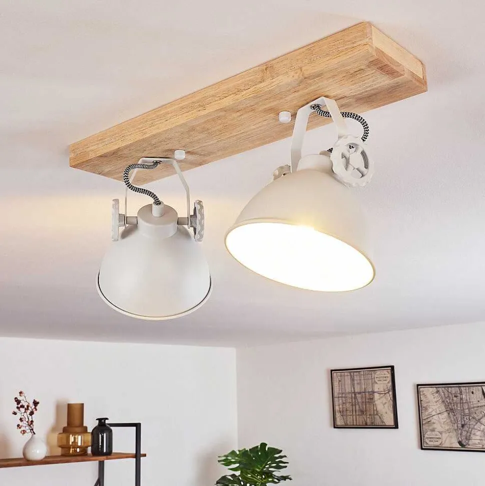 Plafonnier Svanfolk Brun, Blanc, 2 Lumieres