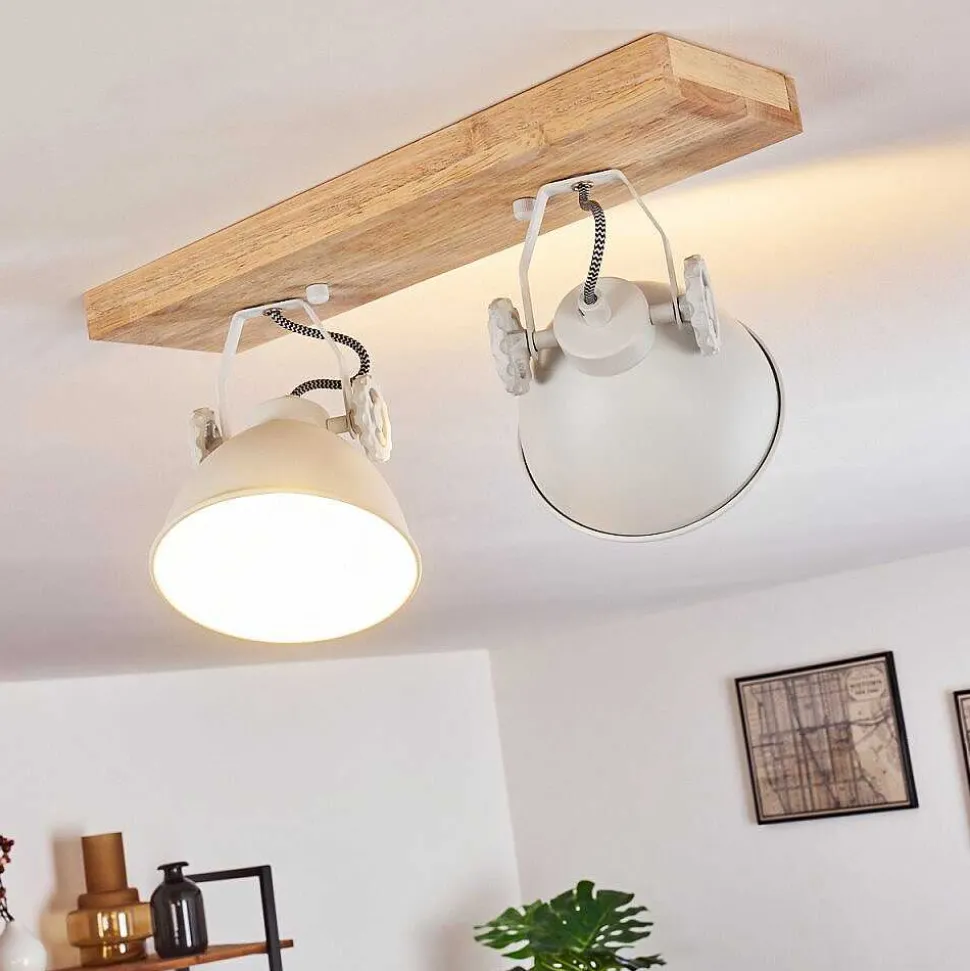 Plafonnier Svanfolk Brun, Blanc, 2 Lumieres