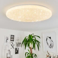 Plafonnier Sweet Led Blanc, 1 Lumiere, Telecommandes