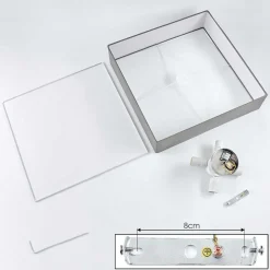 Plafonnier Taboga Nickel Mat, 2 Lumieres