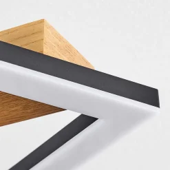 Plafonnier Tavon Led Ecru, Noir, 1 Lumiere