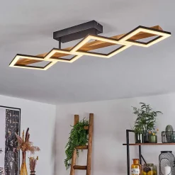 Plafonnier Tavon Led Ecru, Noir, 1 Lumiere