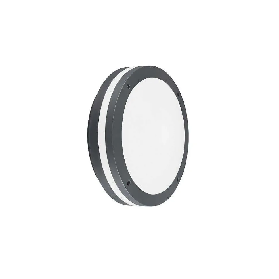 Plafonnier Trio Piave Led Anthracite, 1 Lumiere, Detecteur De Mouvement