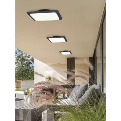 Plafonnier Trio Trave Led Anthracite, 1 Lumiere