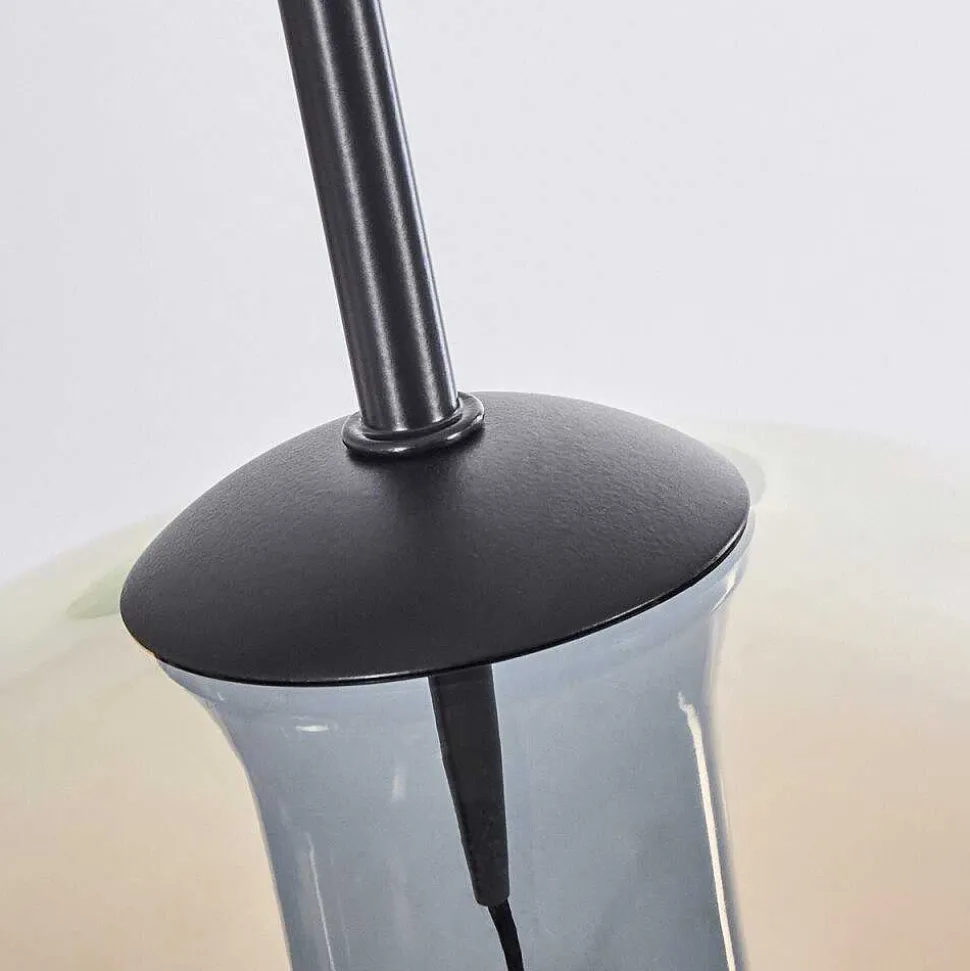 Plafonnier Verre 20 Cm Koyoto Ambre, 3 Lumieres