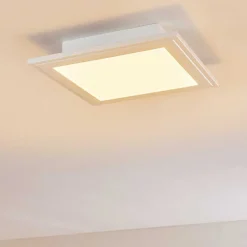 Plafonnier Voisines Led Blanc, 1 Lumiere, Telecommandes, Changeur De Couleurs