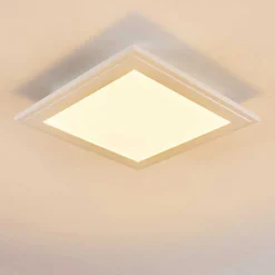 Plafonnier Voisines Led Blanc, 1 Lumiere, Telecommandes, Changeur De Couleurs